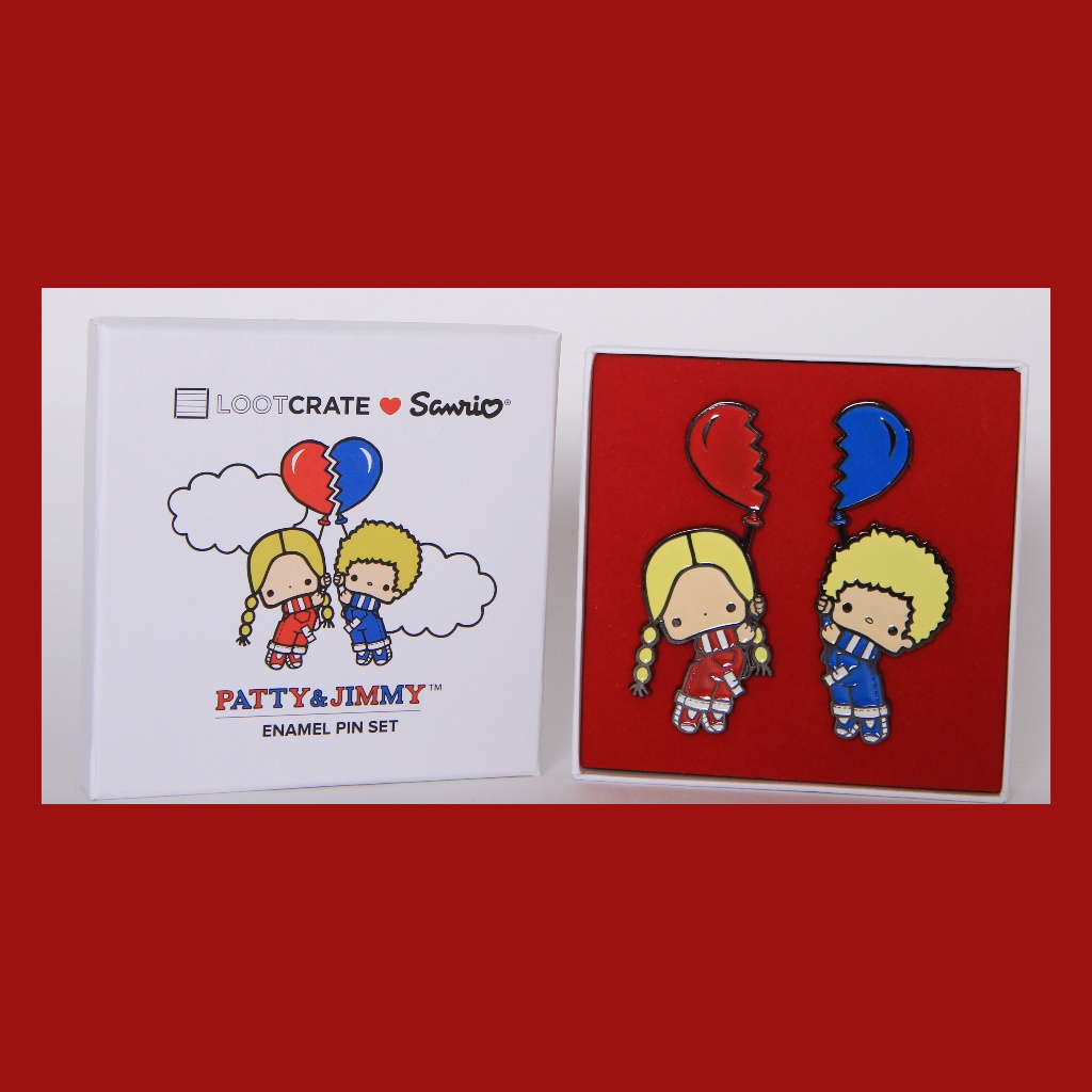 Patty Jimmy Holding 12 Balloon Enamel Pin Set 25$